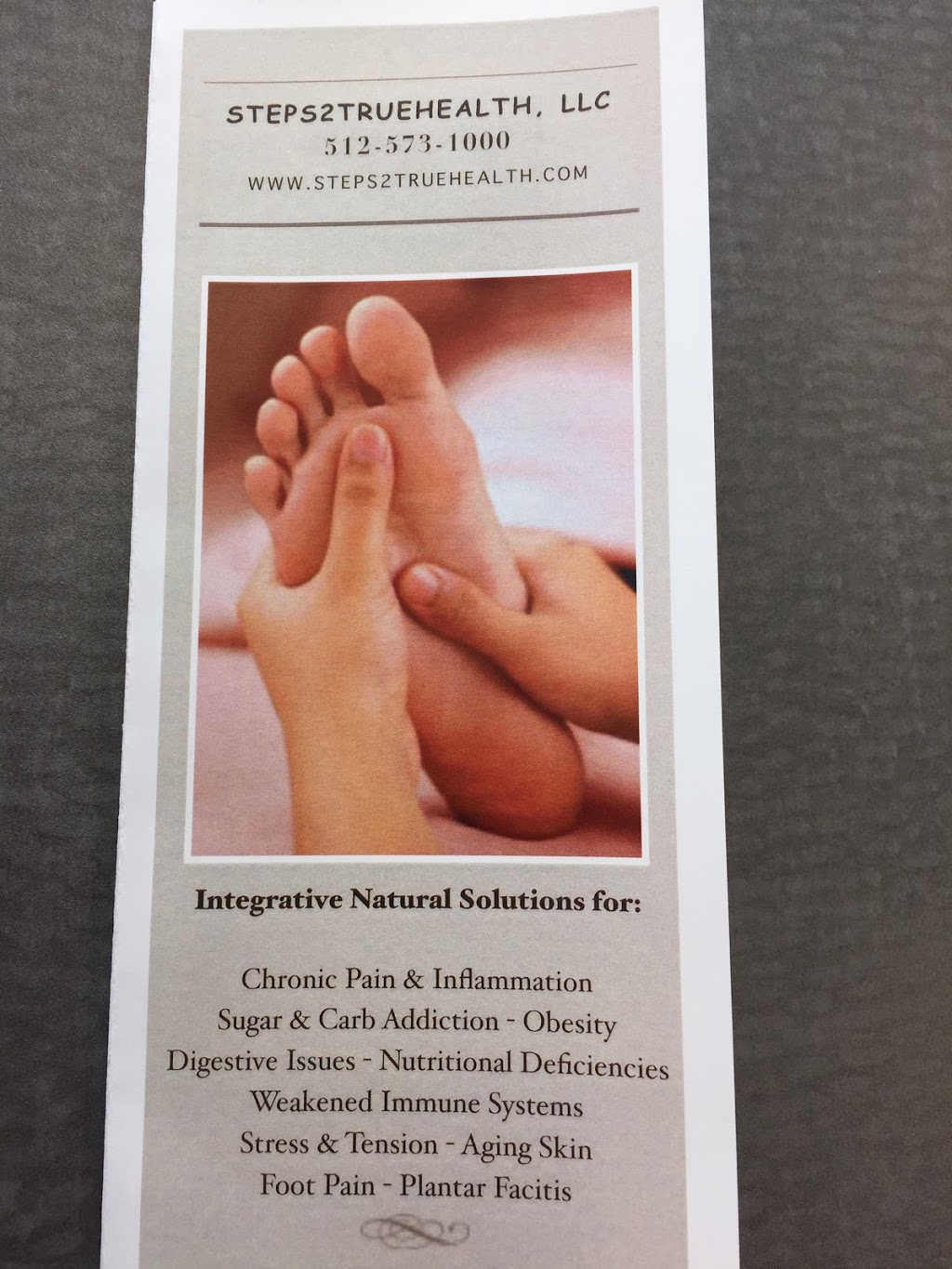 Steps2TrueHealth, LLC & Reflexology | 1208 Oak Shadows Cir, Austin, TX 78758, USA | Phone: (512) 573-1000