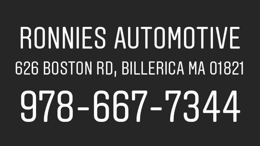 Ronnies Automotive | 626 Boston Rd, Billerica, MA 01821, USA | Phone: (978) 667-7344