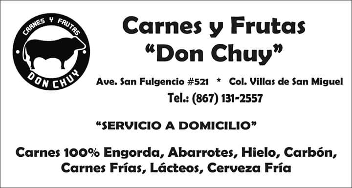 Carnes Y Frutas Don Chuy | Av. San Fulgencio No 521, Villas de San Miguel, 88000 Nuevo Laredo, Tamps., Mexico | Phone: 867 131 2557