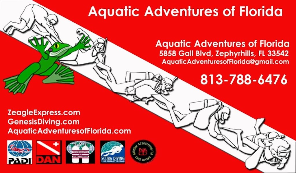 Aquatic Adventures of Florida Inc. | 5858 Gall Blvd, Zephyrhills, FL 33542, USA | Phone: (813) 788-6476