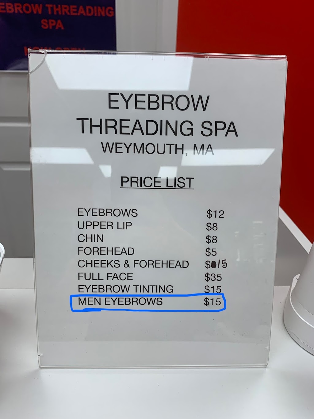 Eyebrow Threading Spa | 35 Pleasant St STE 11, South Weymouth, MA 02190, USA | Phone: (781) 570-5229