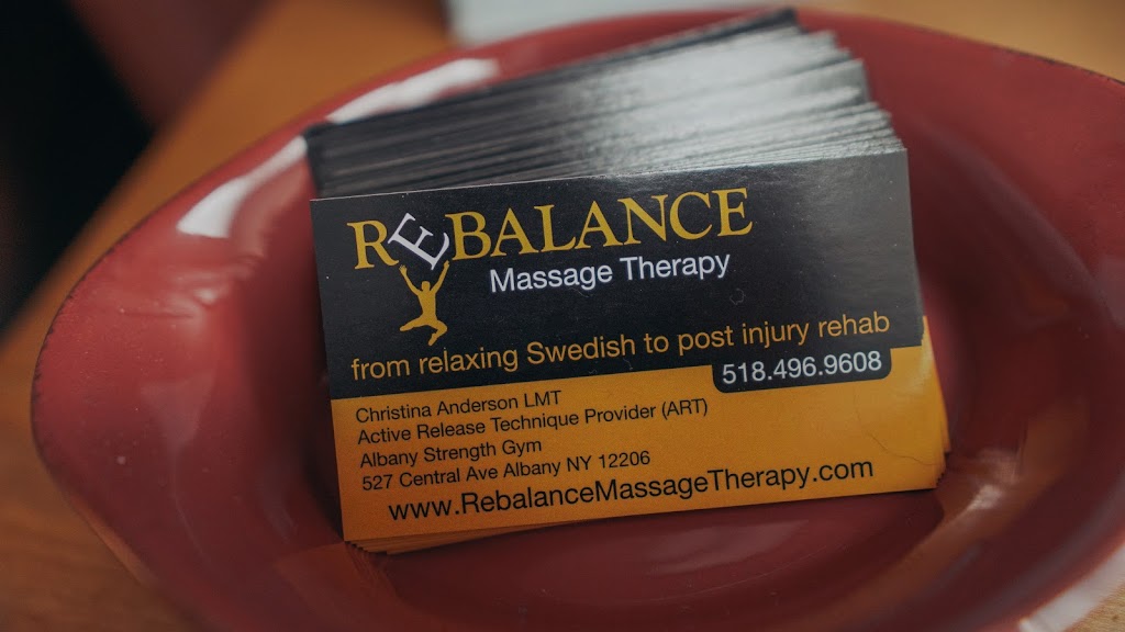 Rebalance Massage Therapy | 527 Central Ave 2nd floor, Albany, NY 12206, USA | Phone: (518) 496-9608