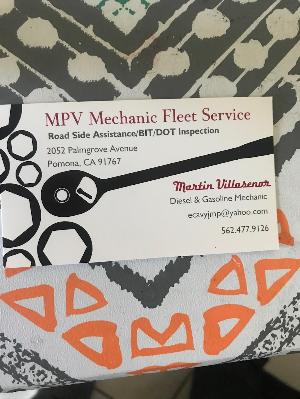 MPV Mechanic Fleet Service | 2052 Palmgrove Ave, Pomona, CA 91767, USA | Phone: (562) 477-9126