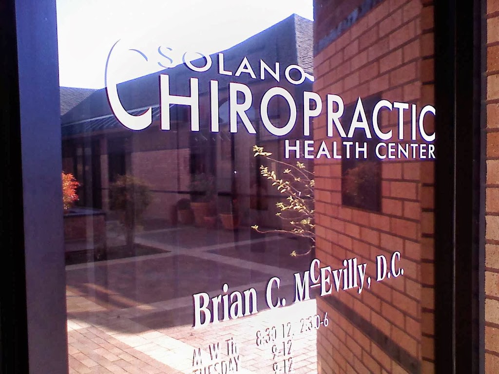 Solano Chiropractic Health Center Brian C McEvilly, DC | 2801 Waterman Blvd, Fairfield, CA 94534, USA | Phone: (707) 427-1772