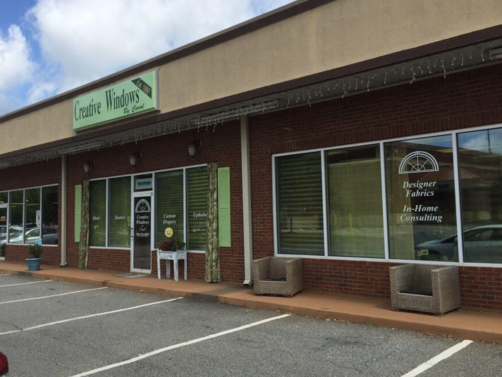 Creative Windows by Carol | 4820 Atlanta Hwy, Alpharetta, GA 30004, USA | Phone: (770) 753-0977