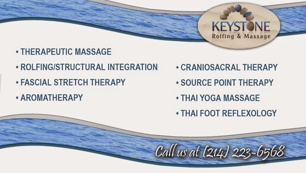 Keystone Rolfing & Massage | 2800 Corporate Dr #201, Flower Mound, TX 75028, USA | Phone: (214) 223-6568