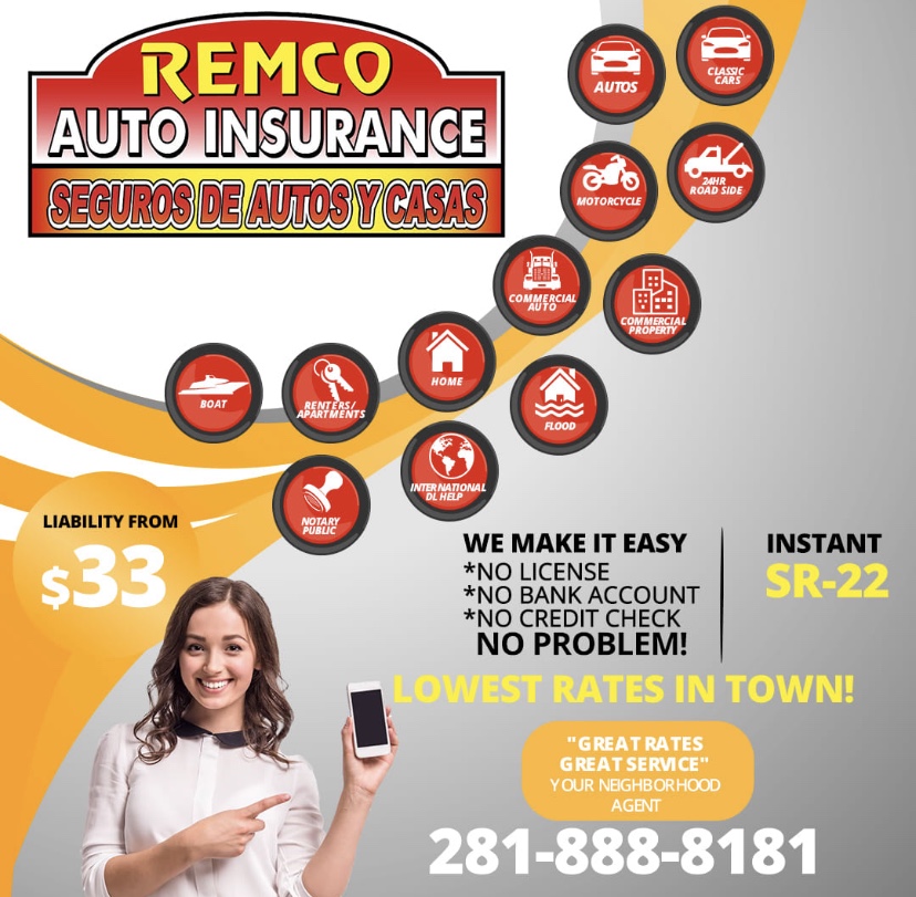 Remco Auto Insurance | 2847 W Davis St, Dallas, TX 75211, USA | Phone: (214) 441-6444