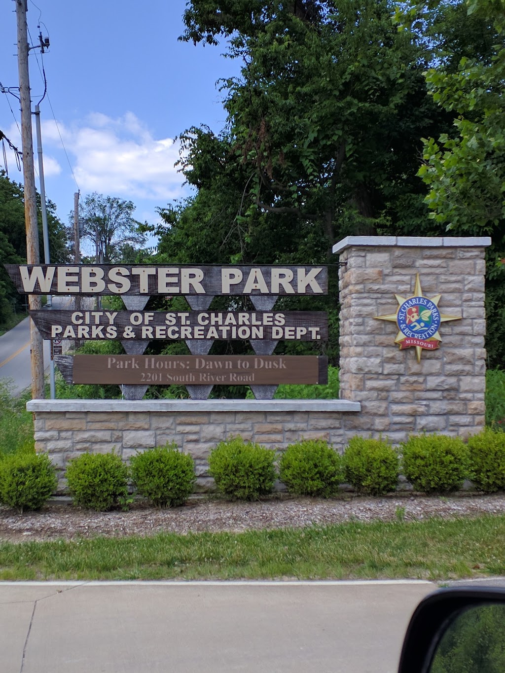 Webster Park | 2201 S River Rd, St Charles, MO 63303, USA | Phone: (636) 949-3372