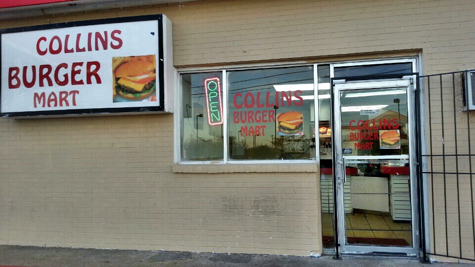 Collins Burger Mart | 824 E Park Row Dr, Arlington, TX 76010, USA | Phone: (817) 548-0030