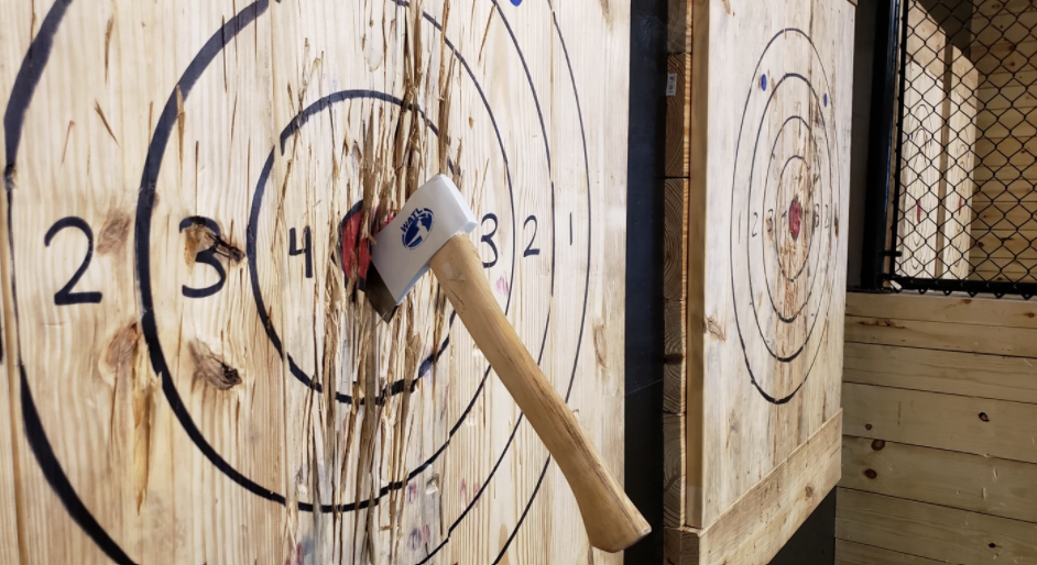 Big Dawgs Axe Junkies, Axe Throwing | next to Dollar General, 331 N Lake St, Madison, OH 44057, USA | Phone: (440) 855-7920