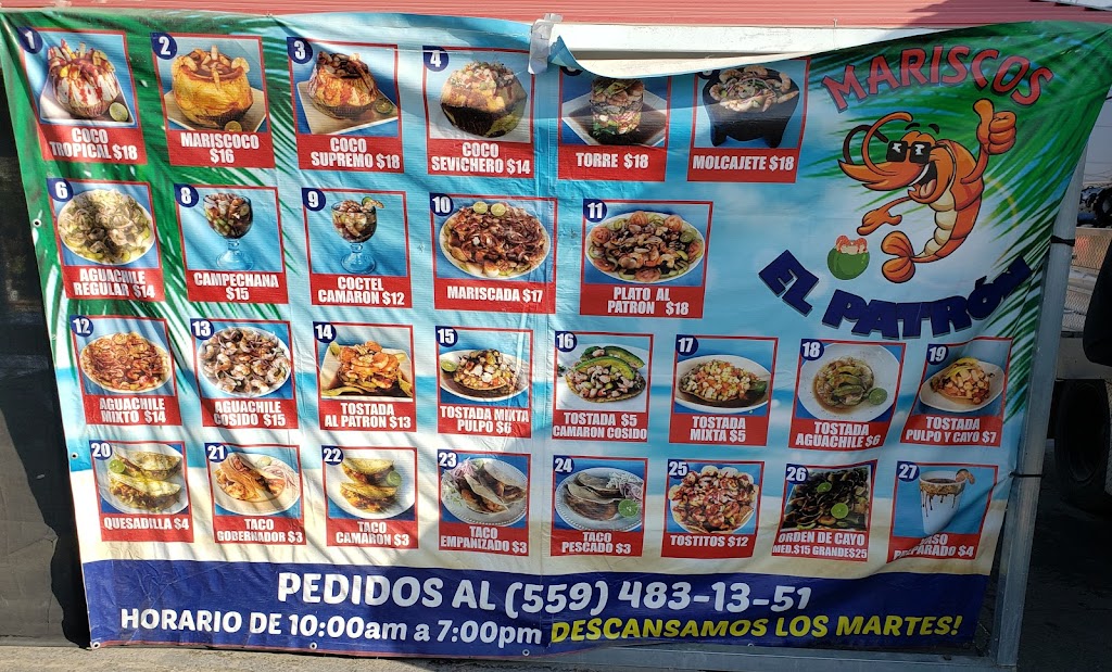 Mariscos El Patron | 840 E Date Ave, Porterville, CA 93257, USA | Phone: (559) 483-1351