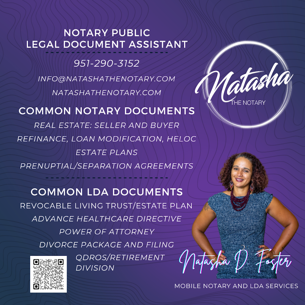 Natasha the Notary | 28258 Coral Dune Dr, Menifee, CA 92584, USA | Phone: (951) 290-3152