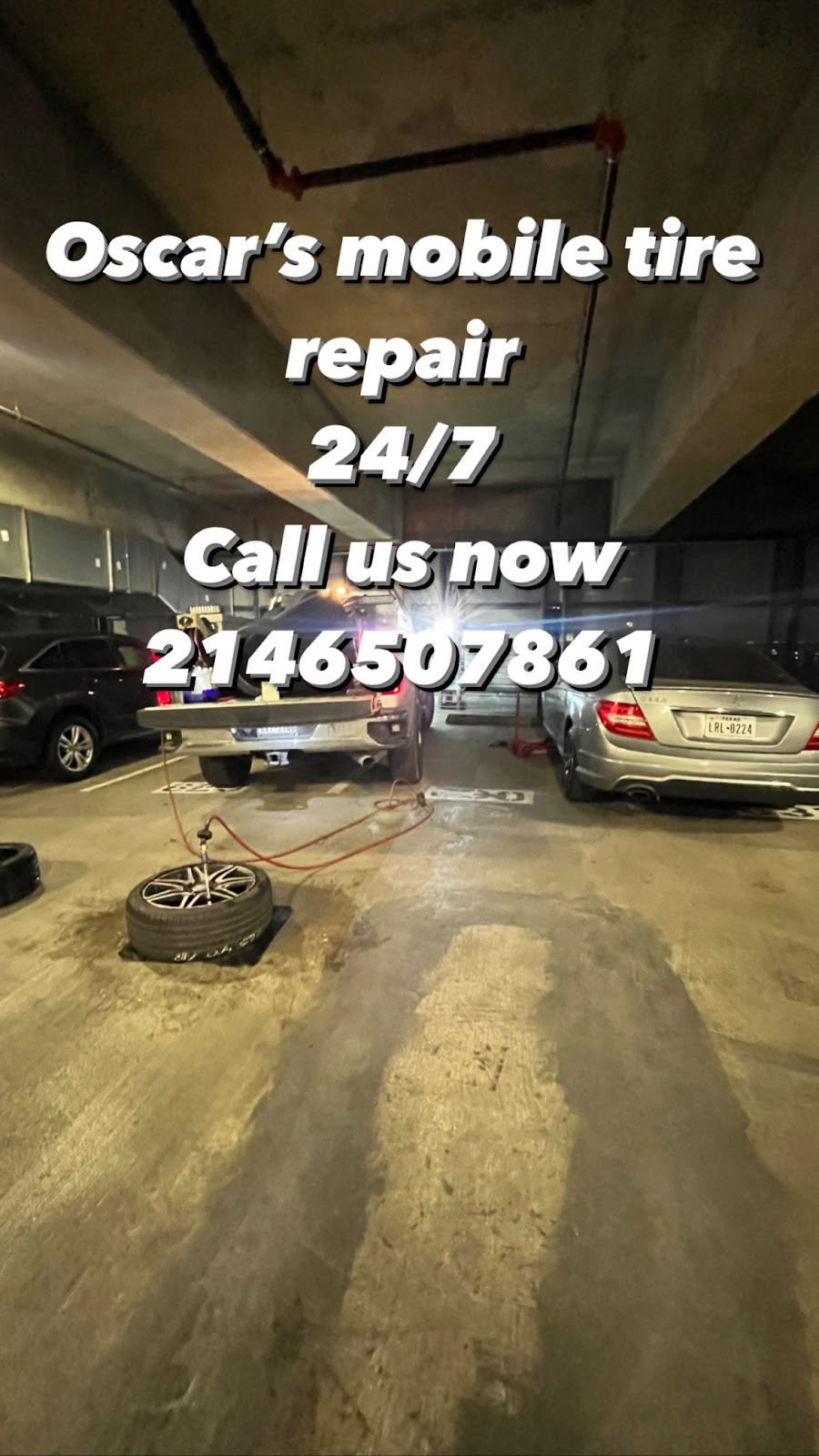 OSCAR’S 24 HRS MOBILE TIRE REPAIR SERVICIO DE LLANTAS 24 HORAS | 1933 SE 14th St, Grand Prairie, TX 75051, USA | Phone: (214) 650-7861