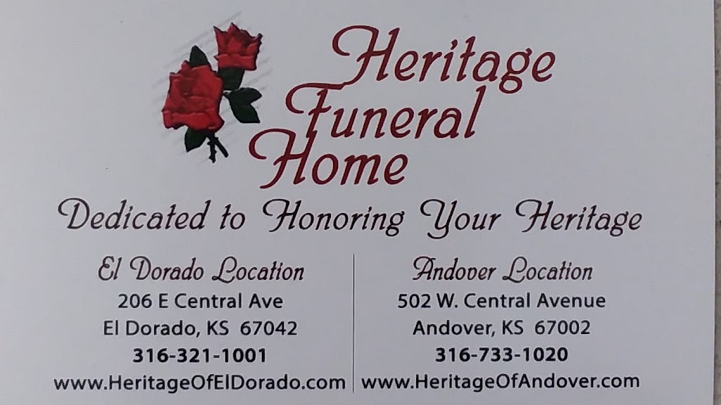 Heritage Funeral Home | 206 E Central Ave, El Dorado, KS 67042, USA | Phone: (316) 321-1001