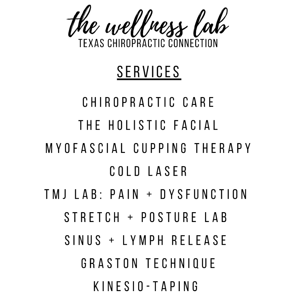 the wellness lab + Texas Chiropractic Connection | 722 S Denton Tap Rd #290, Coppell, TX 75019, USA | Phone: (972) 409-7373