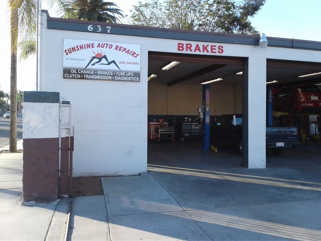 Sunshine Foreign & Domestic Auto Repair | 637 S Escondido Blvd, Escondido, CA 92025, USA | Phone: (442) 248-8484