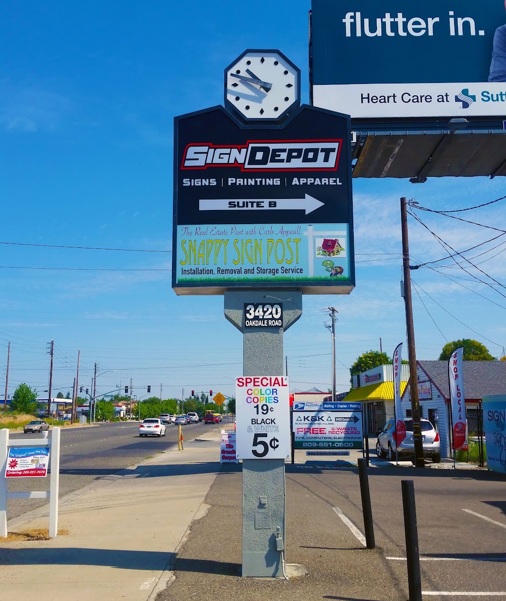 Sign Depot | 3420 Oakdale Rd b, Modesto, CA 95355, USA | Phone: (209) 552-0567