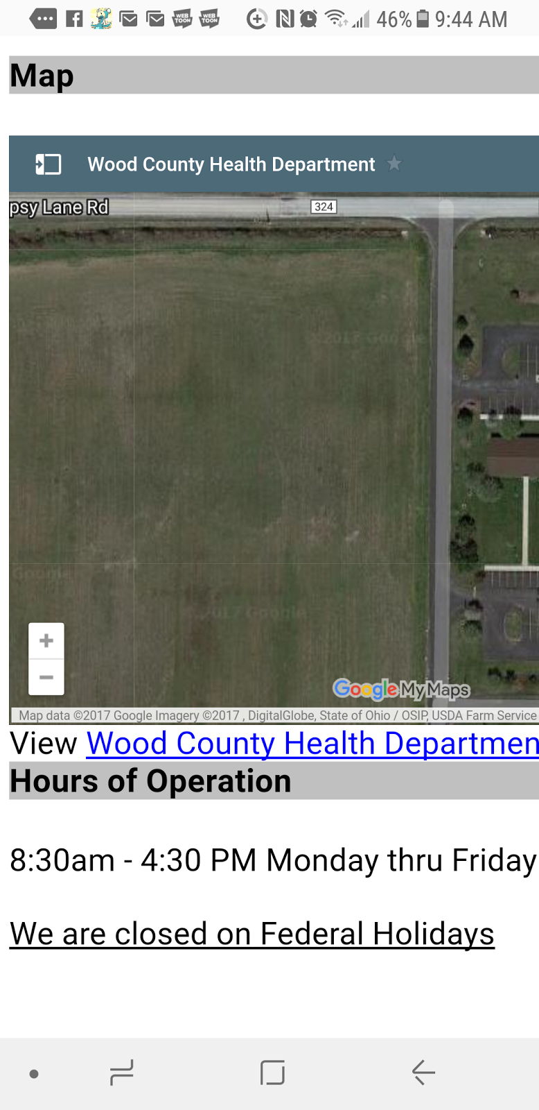 Wood County Health Department | 1840 E Gypsy Lane Rd, Bowling Green, OH 43402, USA | Phone: (419) 352-8402