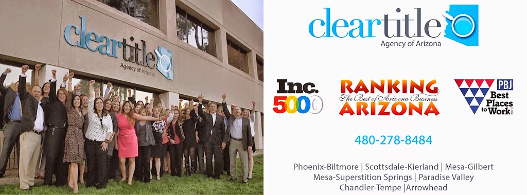 Clear Title Agency of Arizona | 17235 N 75th Ave #B125, Glendale, AZ 85308, USA | Phone: (623) 742-2580