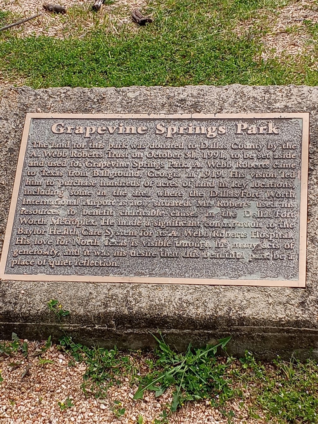 Grapevine Springs Park | 700 Park Rd, Coppell, TX 75019, USA | Phone: (972) 462-5100