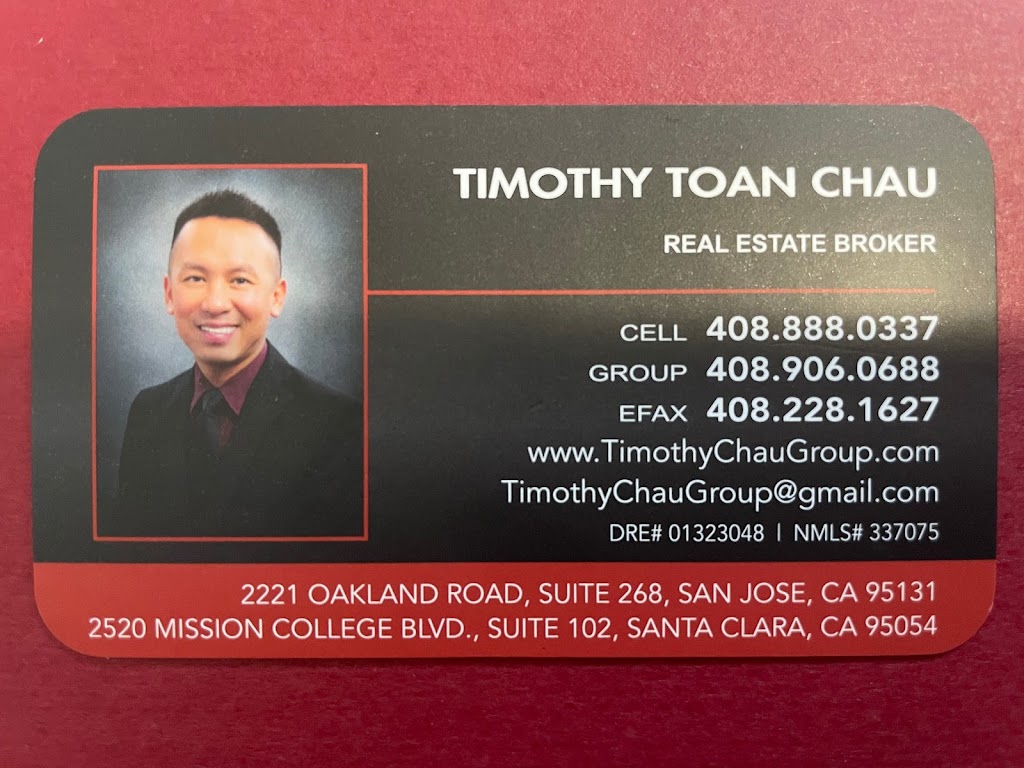 Timothy Chau Group - KW Silicon City | 2221 Old Oakland Rd #268, San Jose, CA 95131, USA | Phone: (408) 475-6767