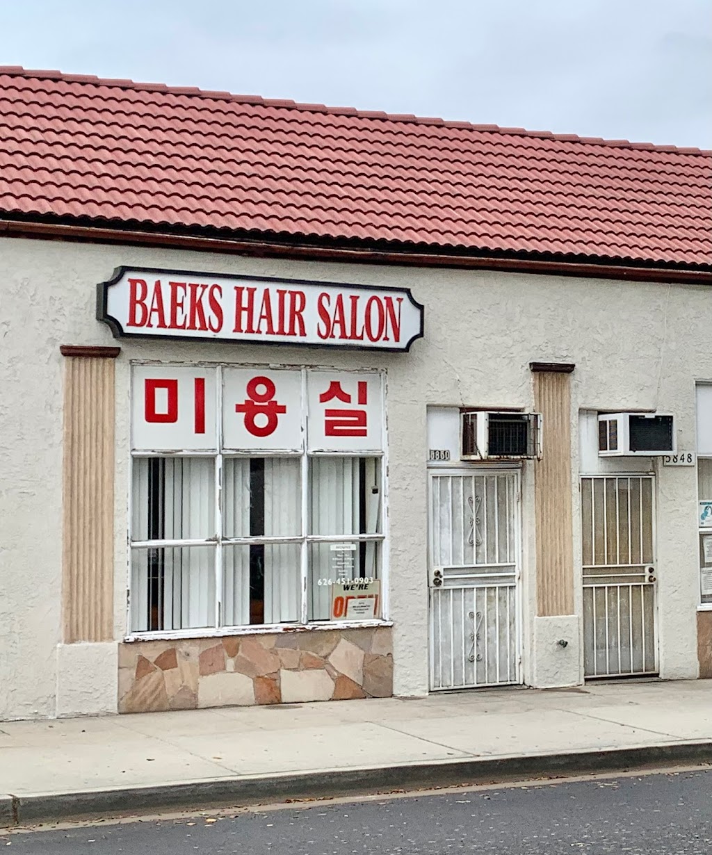 Baeks Hair Salon | 5850 Cloverly Ave, Temple City, CA 91780, USA | Phone: (626) 451-0903