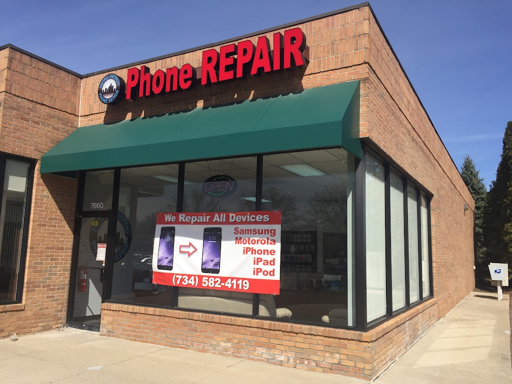 Metro Detroit Phone Repair Canton | 7660 N Canton Center Rd, Canton, MI 48187, USA | Phone: (734) 582-4119