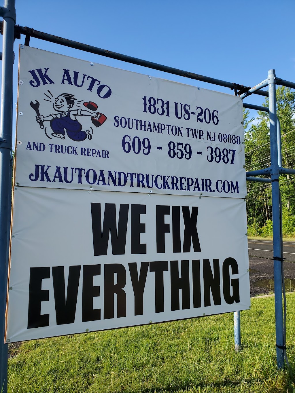 JK Auto And Truck Repair | 1831 US-206, Southampton Township, NJ 08088, USA | Phone: (609) 925-9063
