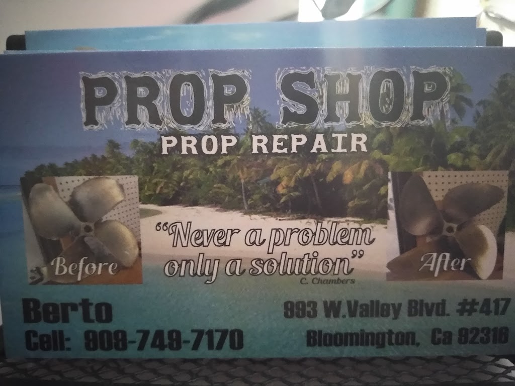 UR Bright Propeller Repair & Polishing | 993 W Valley Blvd #417, Bloomington, CA 92316, USA | Phone: (909) 749-7170