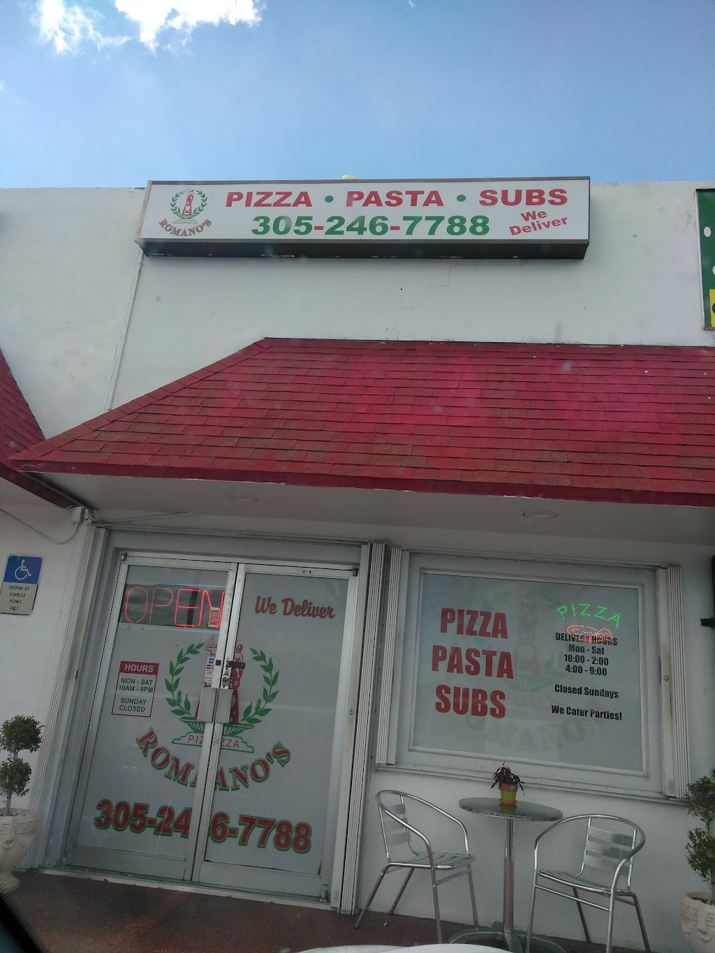 Romanos Pizza | 110 N Homestead Blvd, Homestead, FL 33030, USA | Phone: (305) 246-7788