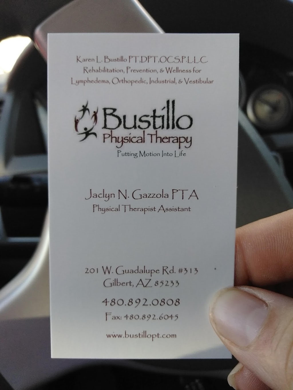Bustillo Physical Therapy | 201 W Guadalupe Rd # 313, Gilbert, AZ 85233, USA | Phone: (480) 892-0808
