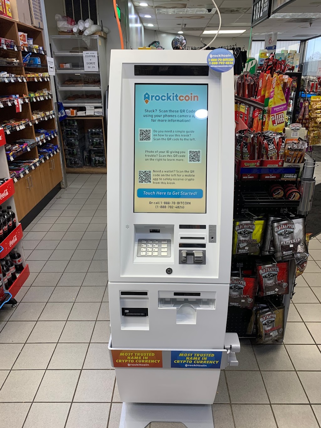 RockItCoin Bitcoin ATM | 832 E Ramsey St, Banning, CA 92220, USA | Phone: (888) 702-5539