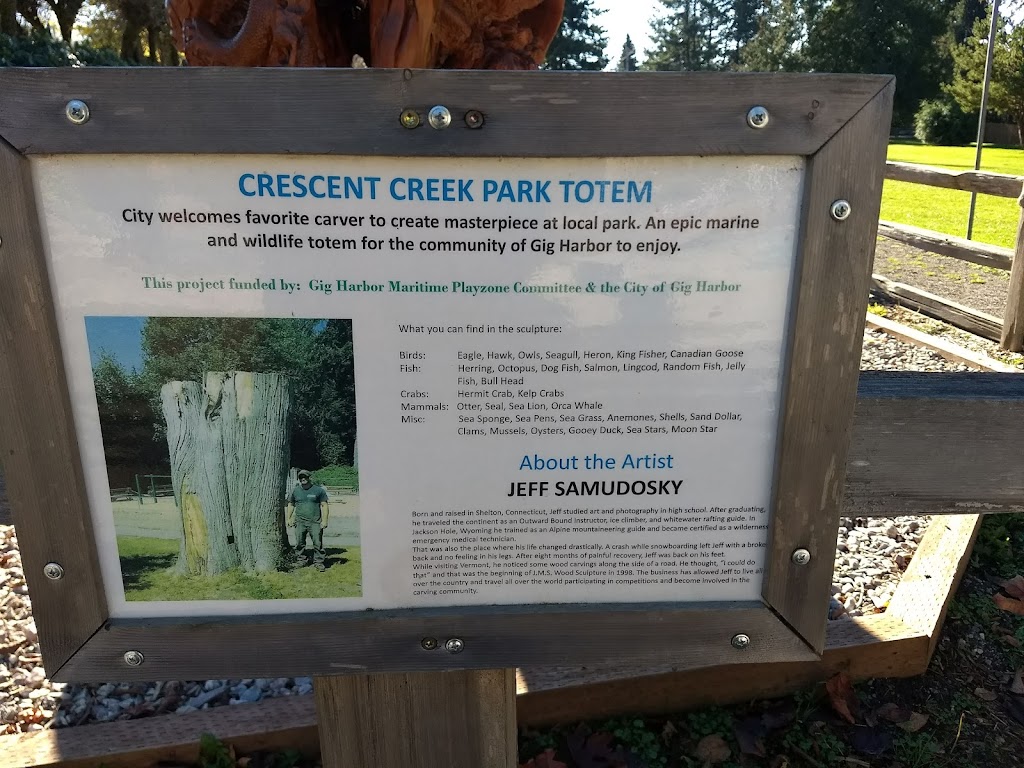 Crescent Creek Park | 3303 Vernhardson St, Gig Harbor, WA 98332, USA | Phone: (253) 853-7638