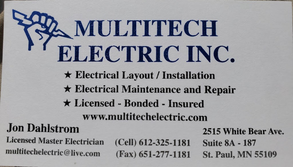 Multitech Electric | 2515 White Bear Ave, Maplewood, MN 55109, USA | Phone: (612) 325-1181