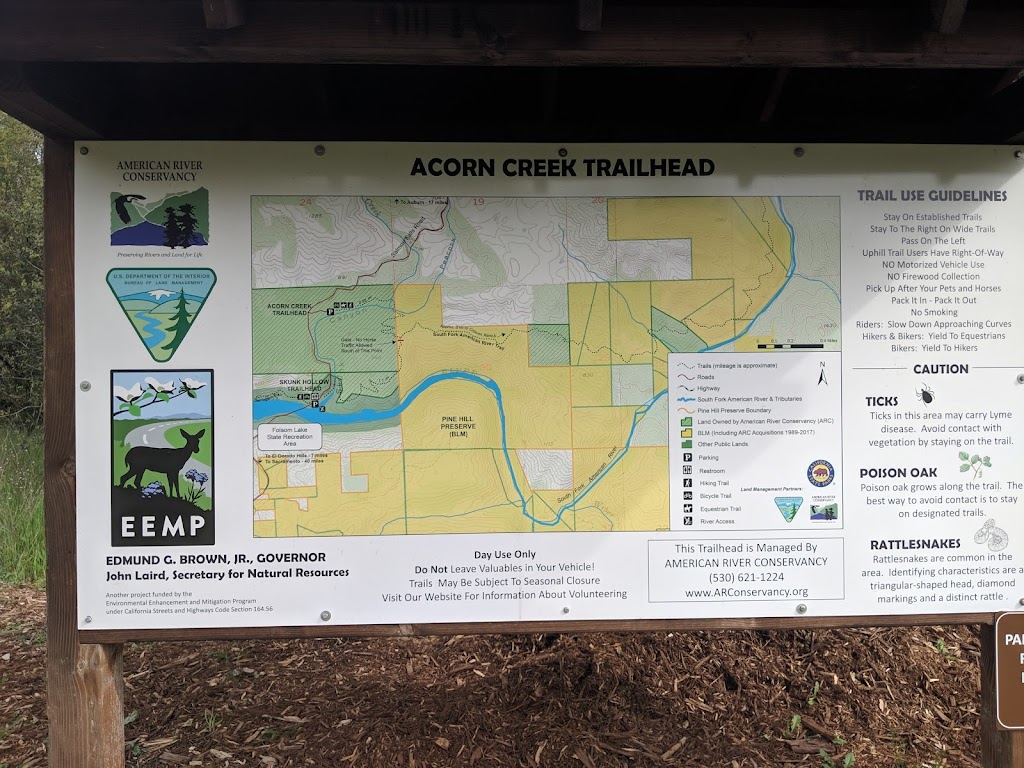 Acorn Creek Trailhead | Pilot Hill, CA 95664, USA | Phone: (530) 621-1224