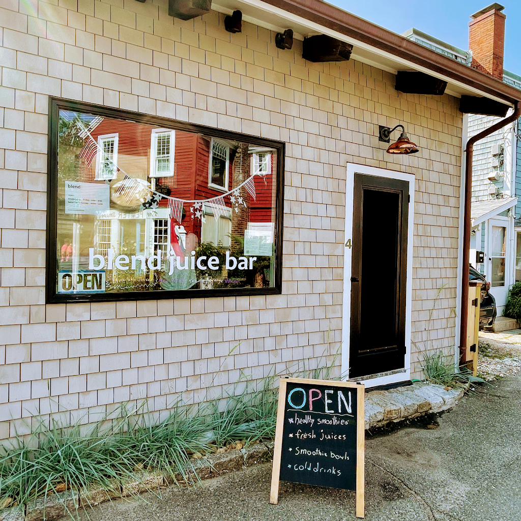 Blend Juice Bar | 4 Old Harbor Rd, Rockport, MA 01966, USA | Phone: (978) 999-2039