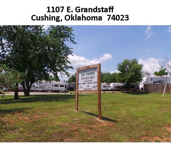 Grandstaff RV Parks | 1107 E Grandstaff Rd, Cushing, OK 74023, USA | Phone: (918) 223-5207