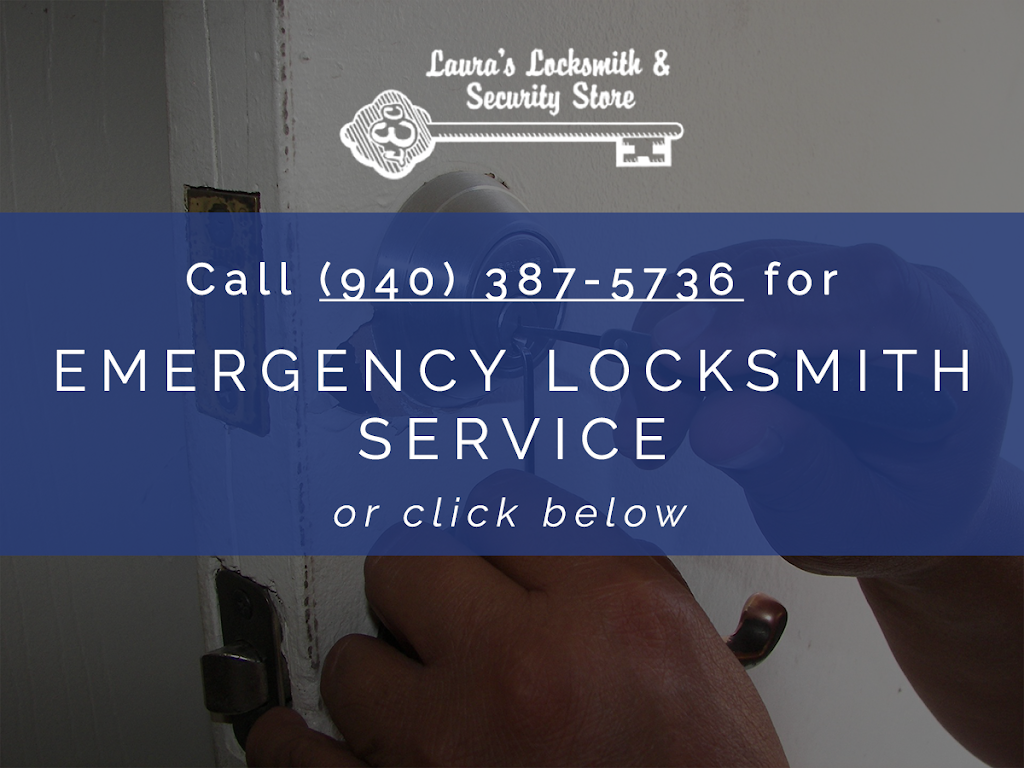 Lauras Locksmith & Security Store | 1703 W University Dr Suite 110, Denton, TX 76201, USA | Phone: (940) 387-5736