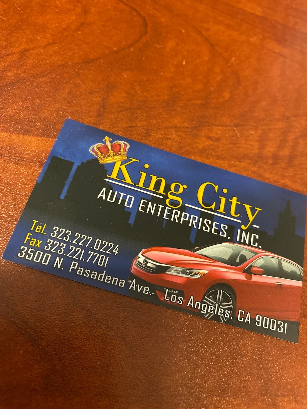 King City Auto Ent Inc | 3500 Pasadena Ave, Los Angeles, CA 90031, USA | Phone: (323) 227-0224