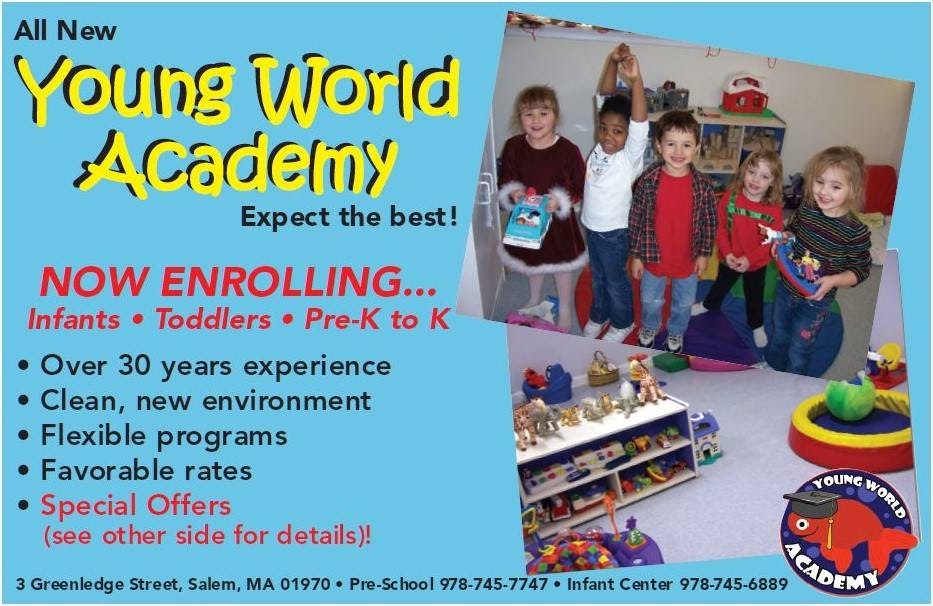 Young World Preschool & Daycare | 3 Greenledge St, Salem, MA 01970, USA | Phone: (978) 744-4514