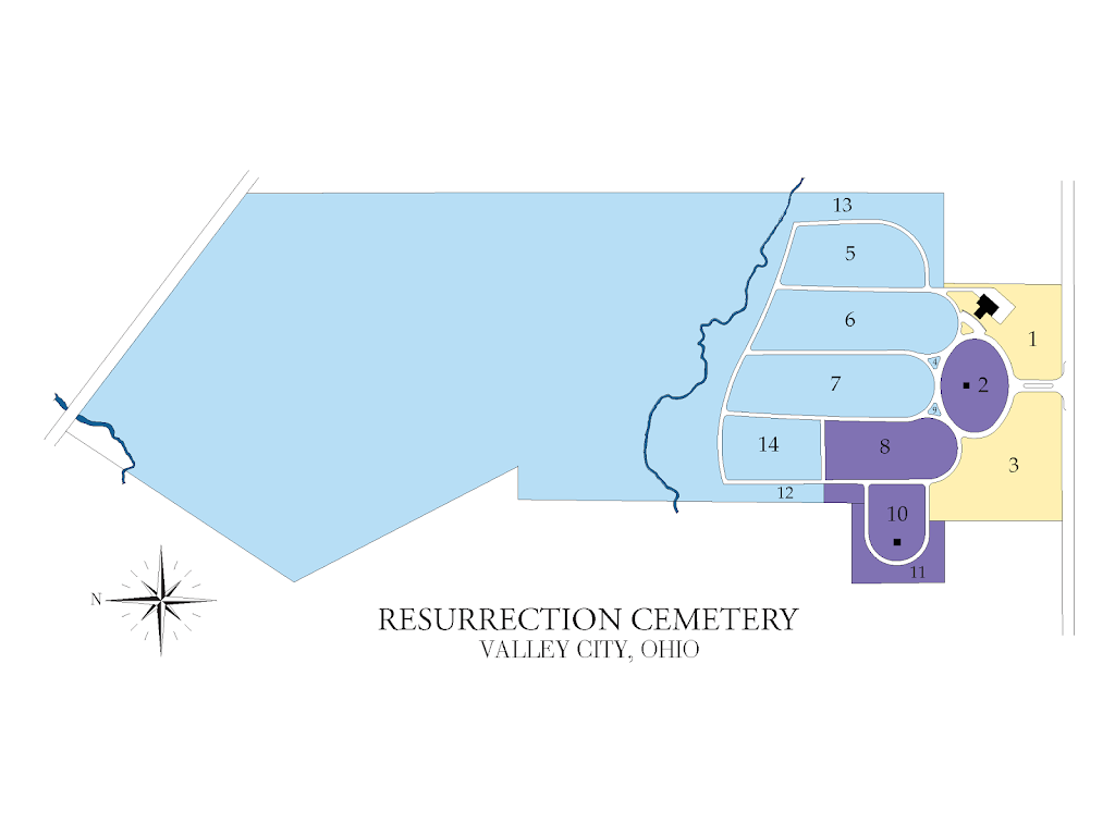 Resurrection Cemetery | 6303 Center Rd, Valley City, OH 44280, USA | Phone: (216) 641-7575 ext. 9