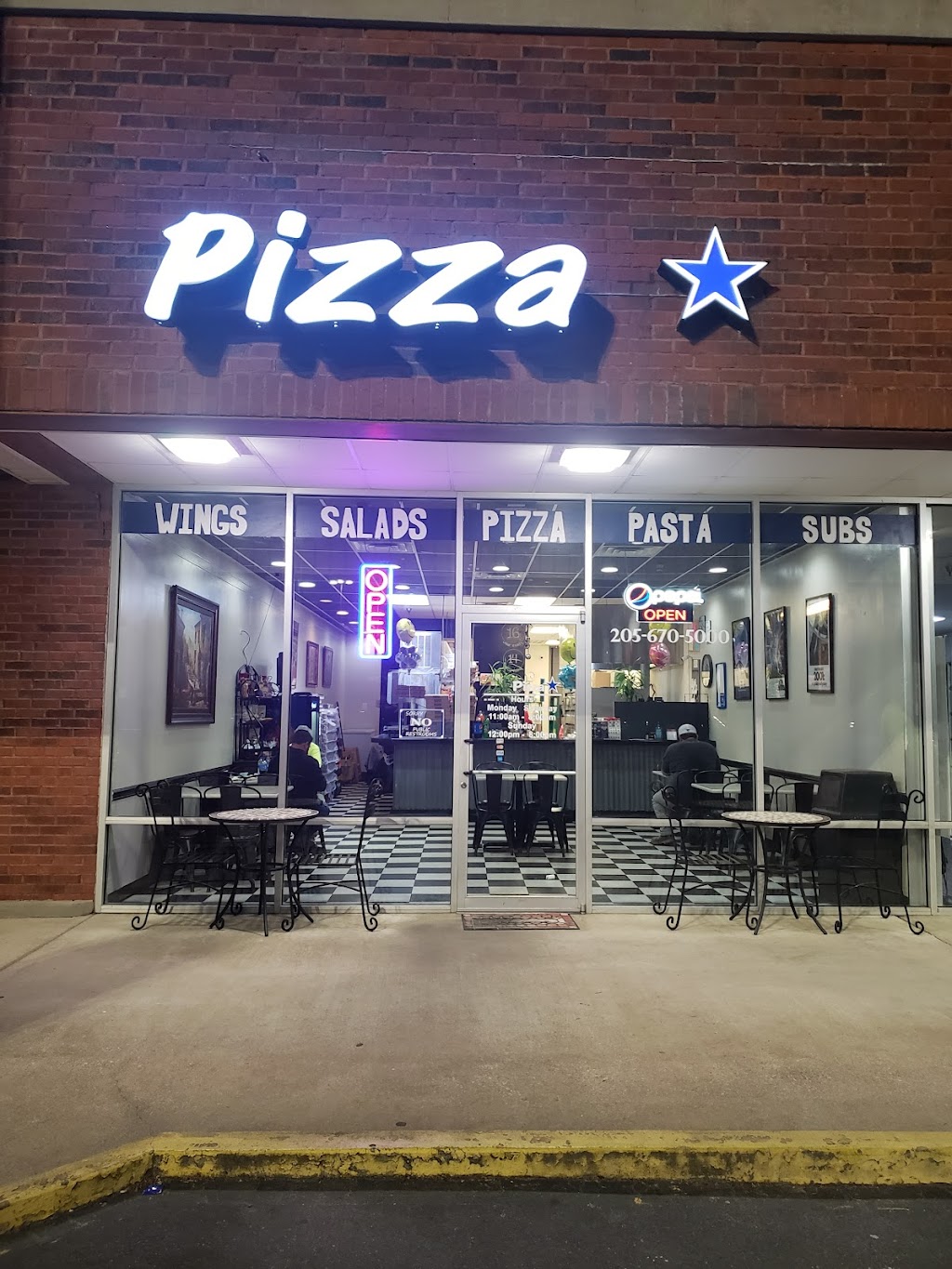 The Pizza Star | 295 Columbiana Square, Columbiana, AL 35051, USA | Phone: (205) 670-5000