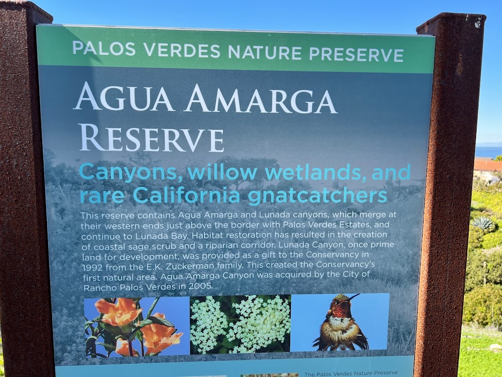 Agua Amarga Reserve | Posey Way, Rancho Palos Verdes, CA 90275, USA | Phone: (310) 544-5353