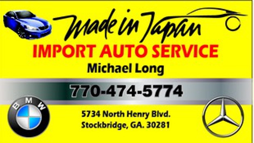 Made In Japan- Import Auto Service and Repair | 5734 N Henry Blvd, Stockbridge, GA 30281, USA | Phone: (770) 474-5774
