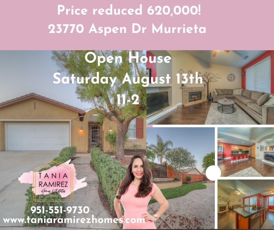 Tania Ramirez Homes | 24630 Washington Ave Suite 102, Murrieta, CA 92562, USA | Phone: (951) 551-9730