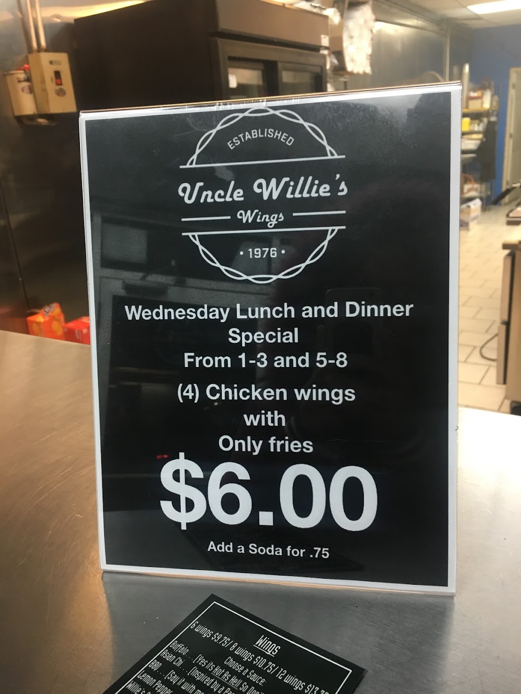 Uncle Willies Wings | 945 Frelinghuysen Ave, Newark, NJ 07114, USA | Phone: (513) 494-6470