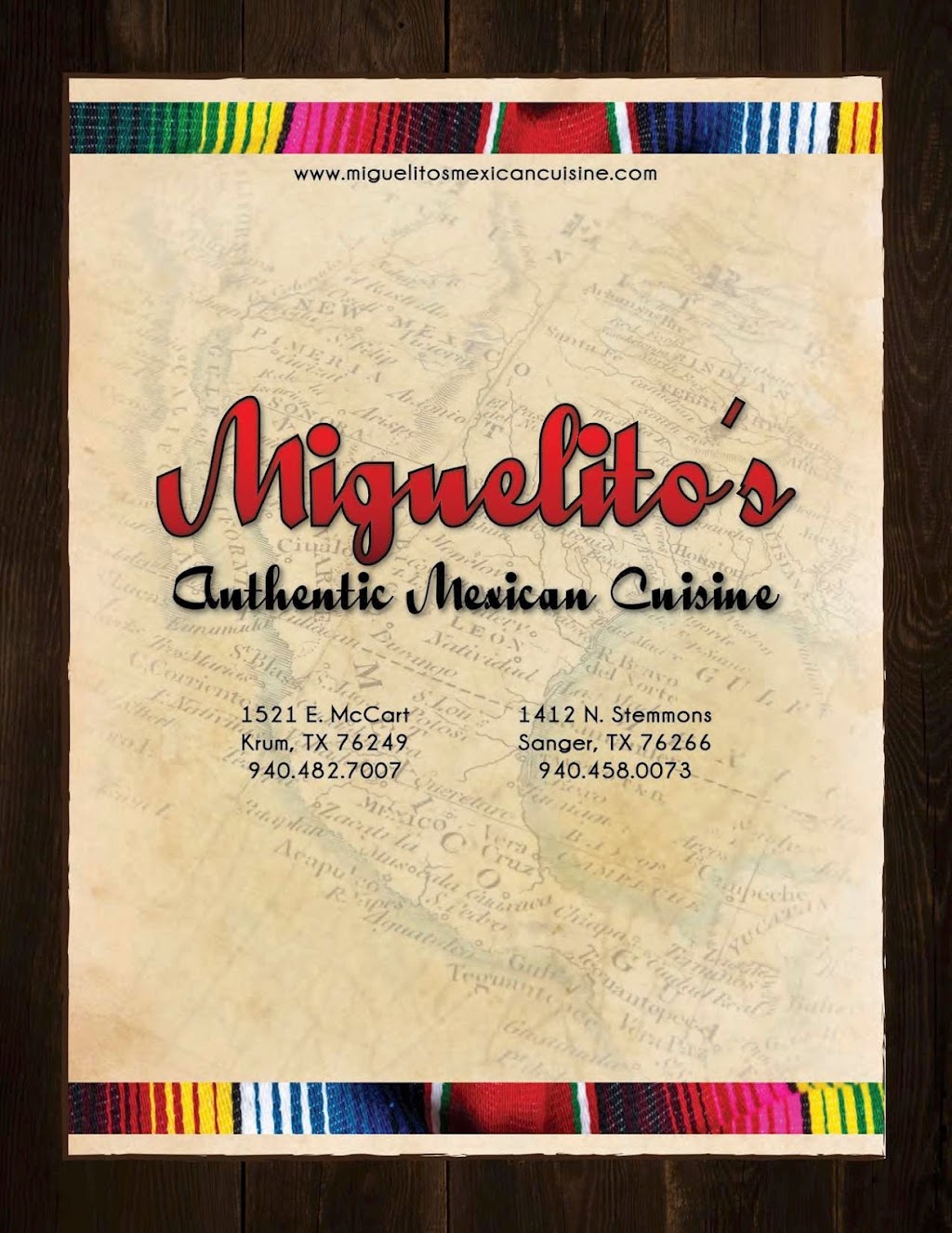 Miguelitos Mexican Restaurant | 1521 E McCart St, Krum, TX 76249, USA | Phone: (940) 482-7007