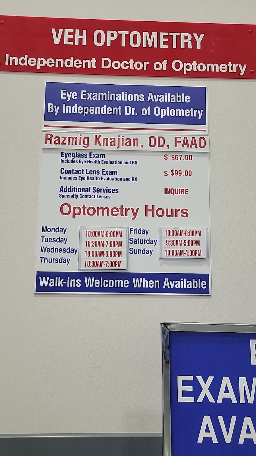 Costco Vision Center | 35875 Warm Spgs Pkwy, Murrieta, CA 92563, USA | Phone: (951) 223-4854