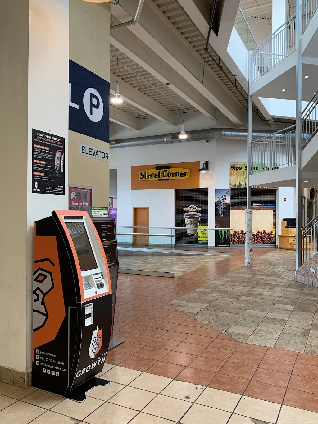 Growth BTM Bitcoin ATM at Center City Mall | 301 Main Street, Center City Mall Level P, Paterson, NJ 07505 | Phone: (201) 677-2646