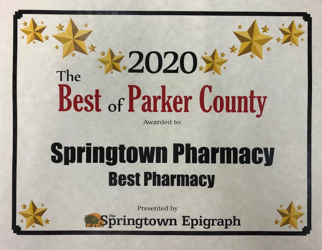 Springtown Pharmacy | 209 W Hwy 199 Ste 103, Springtown, TX 76082, USA | Phone: (817) 220-7927